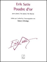 Poudre D'or piano sheet music cover